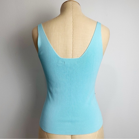 Cyrus Knit Sleeveless Top Sequin Mirror Discs Size Small Vintage Y2K - Picture 4 of 7